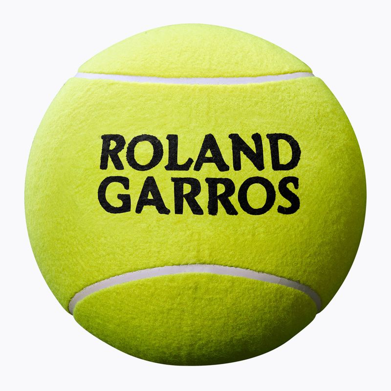 Wilson Roland Garros Jumbo 9" gelber Autogramm-Tennisball 2