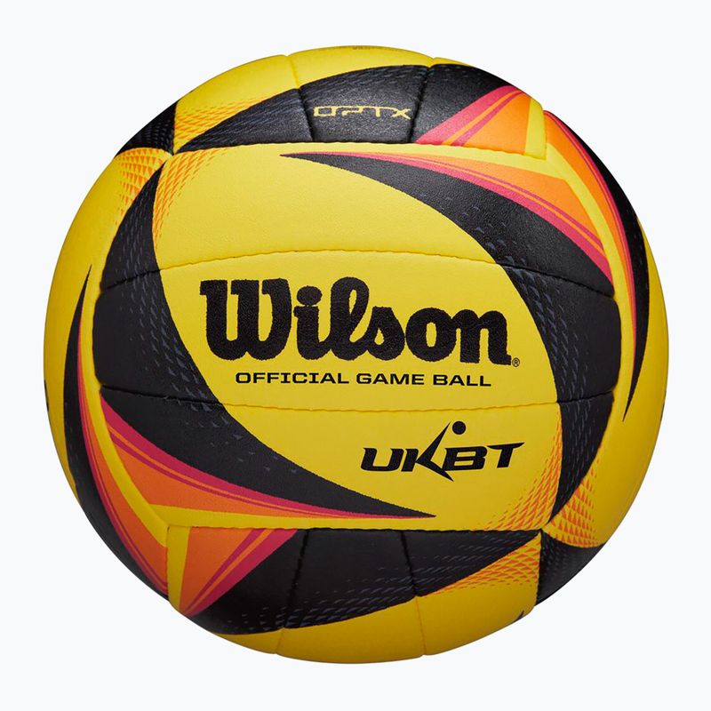 Beachvolleyball Wilson OPTX AVP VB OFFICIAL GB yellow Größe 5