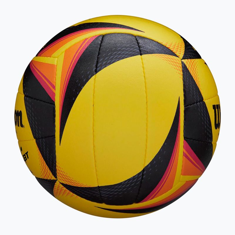 Beachvolleyball Wilson OPTX AVP VB OFFICIAL GB yellow Größe 5 2