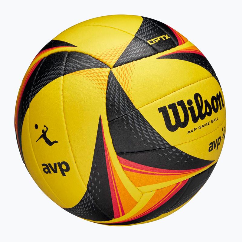 Beachvolleyball Wilson OPTX AVP VB OFFICIAL GB yellow Größe 5 5