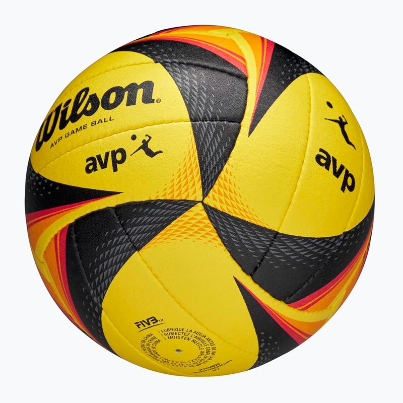 Beachvolleyball Wilson OPTX AVP VB OFFICIAL GB yellow Größe 5 6