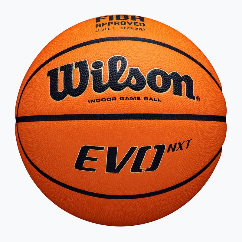 Basketball Wilson EVO NXT Fiba Game Ball orange Größe 6