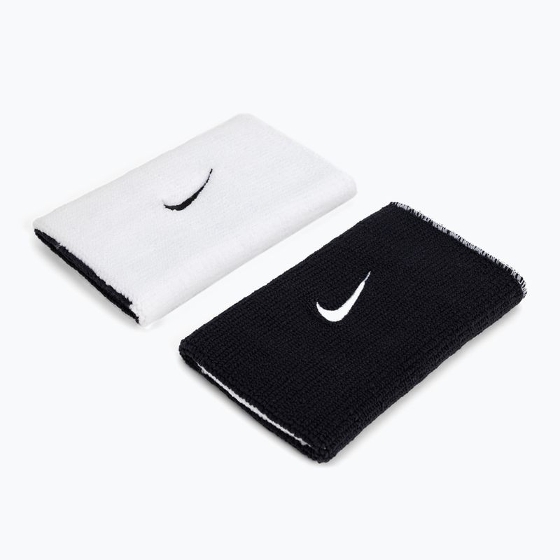 Nike Dri-Fit Doublewide Armbänder Home und Away 2 Stück weiß NNNB0-101