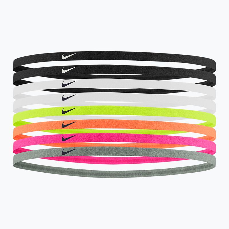 Kopfband Nike Skinny Headbands 8 Stk. black/black/white