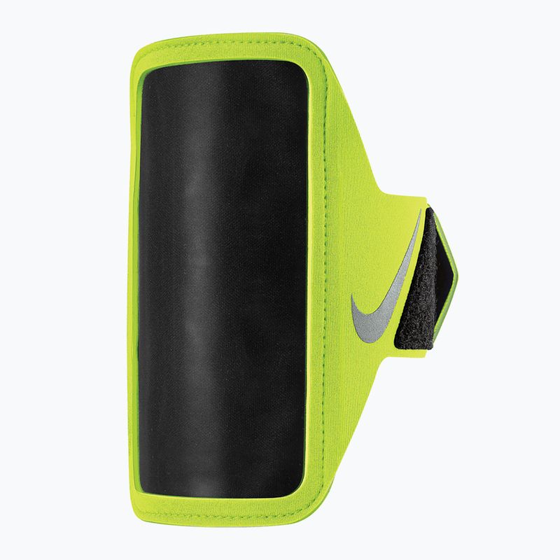 Nike Lean Arm Band Regular volt/schwarz/silbernes Lauf-Handyband