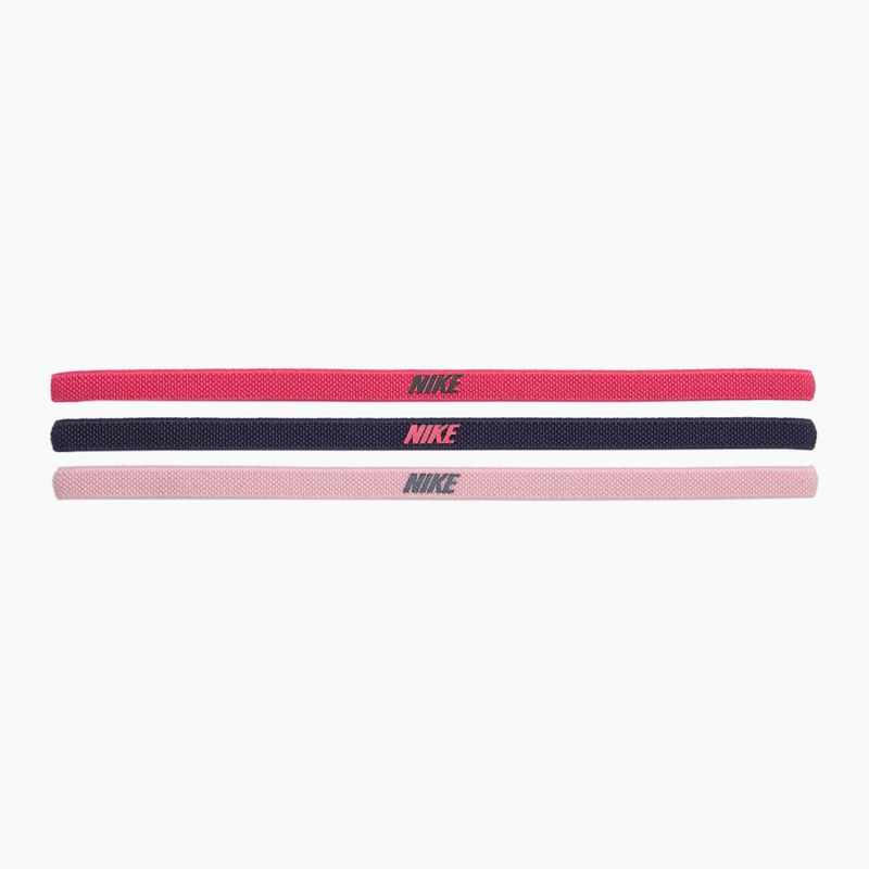 Kopfband Nike Elastic Headbands 2.0 3 Stk. sPaark/gridiron/pink glaze