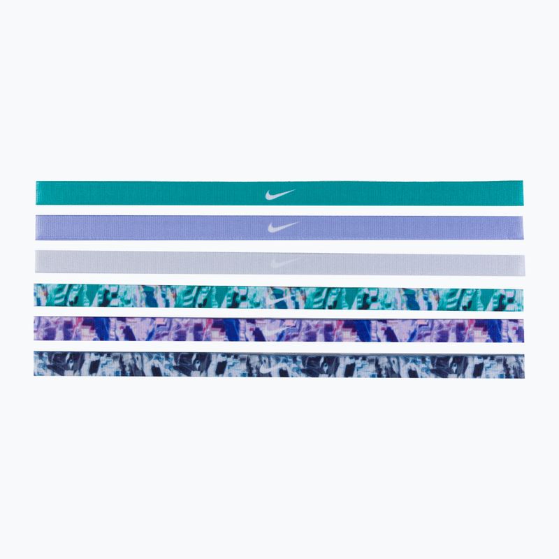Nike Stirnbänder bedruckt 6 Stück grün/violett N0002545-322