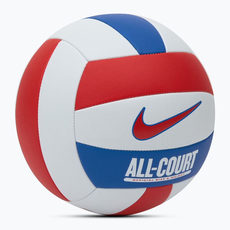 Volleyball Nike All Court Volleyball white/university red/game royal/university red Größe 5 2