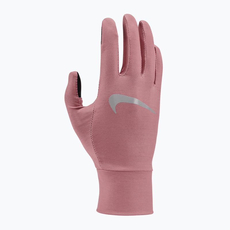 Damen Laufhandschuhe Nike Fleece RG rot stardust/rot stardust/silber
