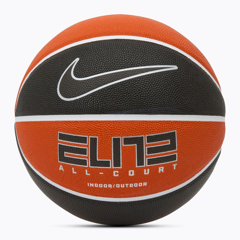 Basketball Nike Elite All Court 8P 2.0 Deflated amber/white/metallic silver/black Größe 7