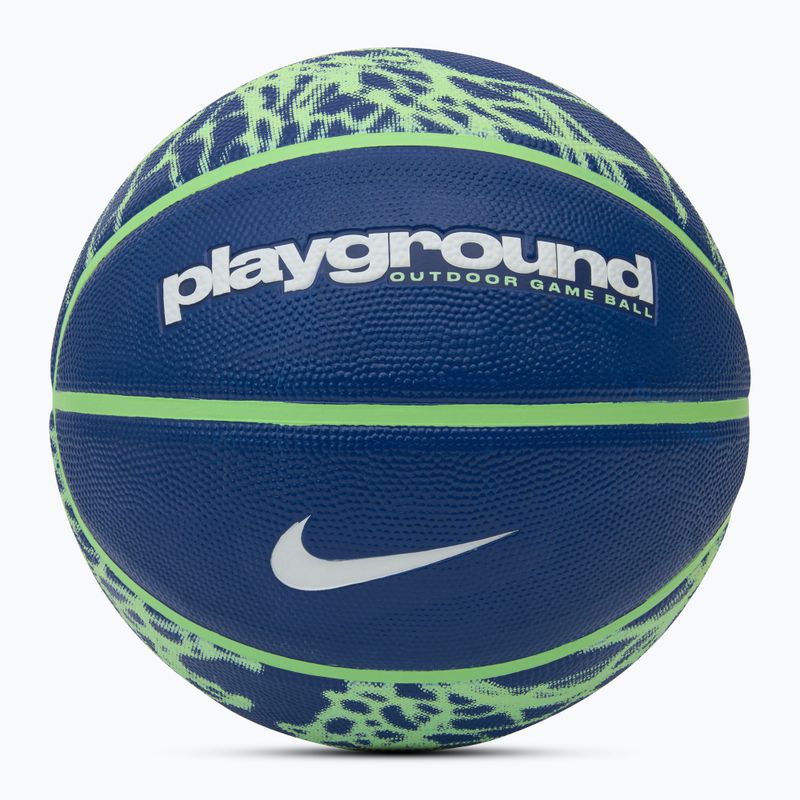 Basketball Nike Everyday Playground 8P Graphic Deflated deep royal blue/vapor green/white Größe 4