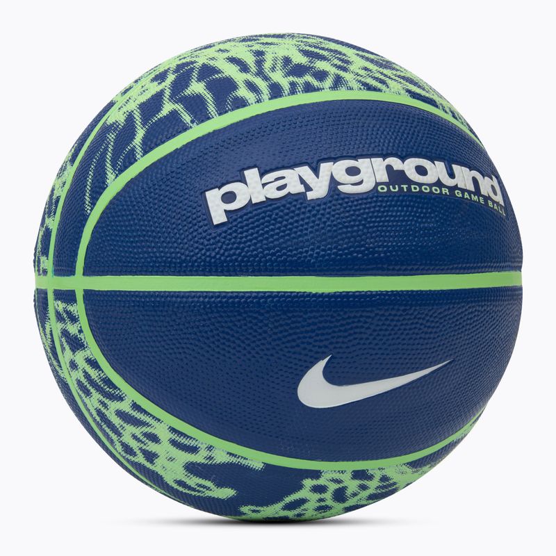 Basketball Nike Everyday Playground 8P Graphic Deflated deep royal blue/vapor green/white Größe 4 2
