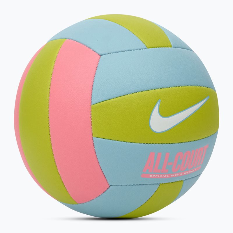 Volleyball Nike All Court Volleyball coral chalk/ocean bliss/bright cactus/white Größe 5 2