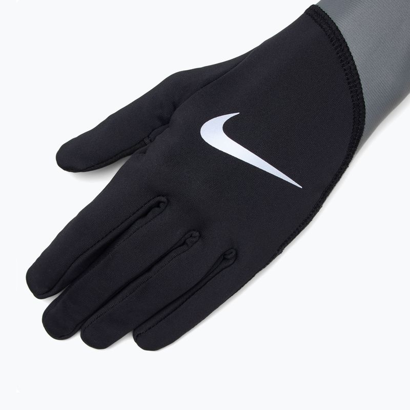 Laufhandschuhe Herren Nike Pacer Midweight RG black/smoke grey/silver 4