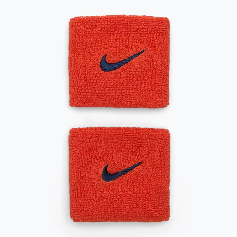 Kopfband Nike Swoosh Wristbands bright crimson/cave purple