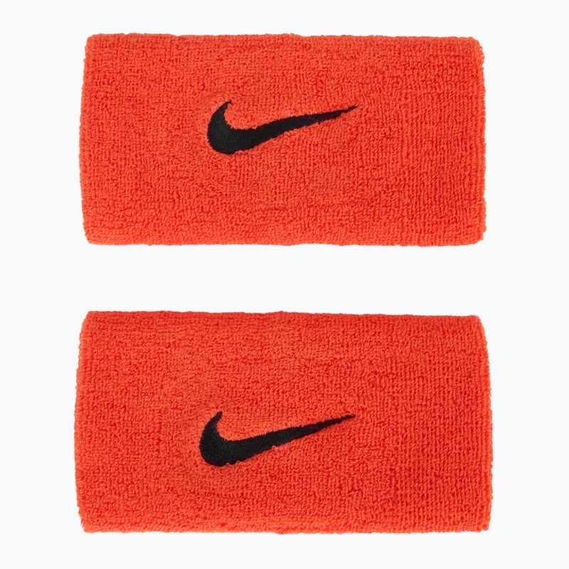 Handgelenk-Band Nike Swoosh Doublewide Wristbands 2 Stk. bright crimson/cave purple
