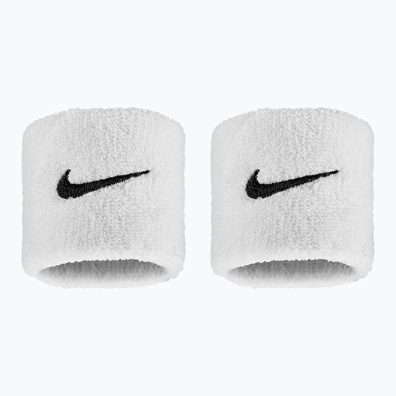 Handgelenkbänder Nike Swoosh Classic Wristbands 2er-Pack white/black