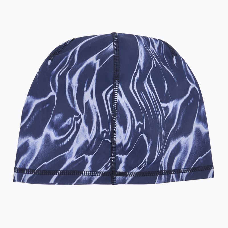 Nike Dri-Fit Peak Uncuffed Beanie Bedruckt blau ungültig/silbern 2