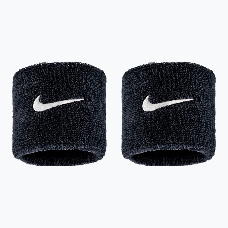 Schweißbänder Nike Swoosh Classic Wristbands 2 Stk. black/white