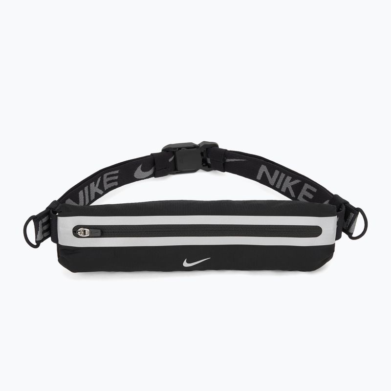 Nike Slim 4.0 Laufgürtel schwarz/schwarz/silber
