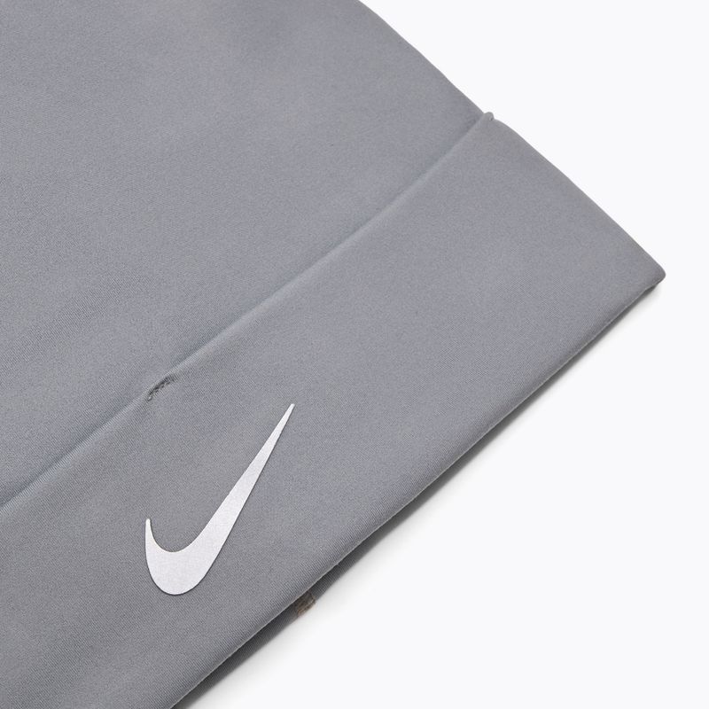 Mütze Cap Nike Dri-Fit Peak Uncuffed Beanie smoke grey/silver 3