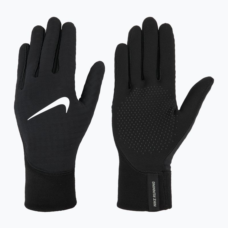 Herren Nike Therma-Fit Pacer Sphere Midweight RG Laufhandschuhe schwarz/schwarz/silber