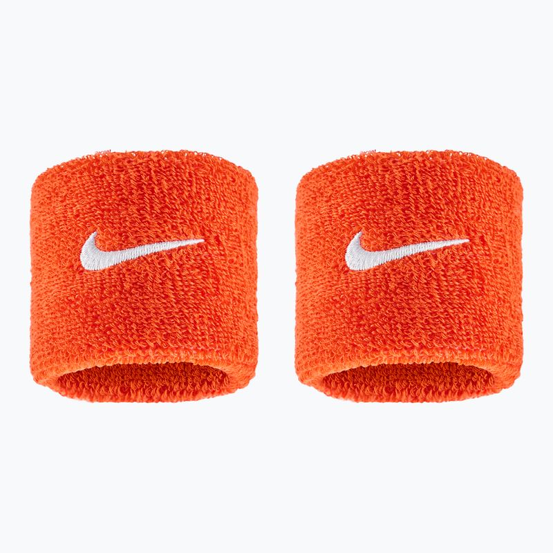 Schweißbänder fürs Handgelenk Nike Swoosh Classic Wristbands 2 St. team orange/white