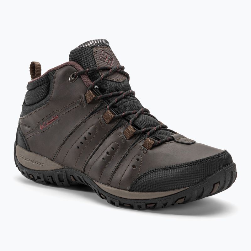 Columbia Woodburn II Chukka WP Omni-Heat Herren-Trekkingstiefel Cordovan/Granatrot
