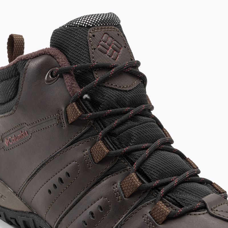 Columbia Woodburn II Chukka WP Omni-Heat Herren-Trekkingstiefel Cordovan/Granatrot 8