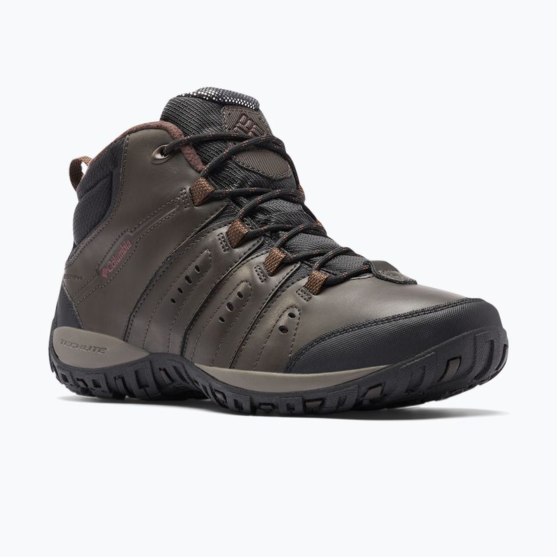 Columbia Woodburn II Chukka WP Omni-Heat Herren-Trekkingstiefel Cordovan/Granatrot 11