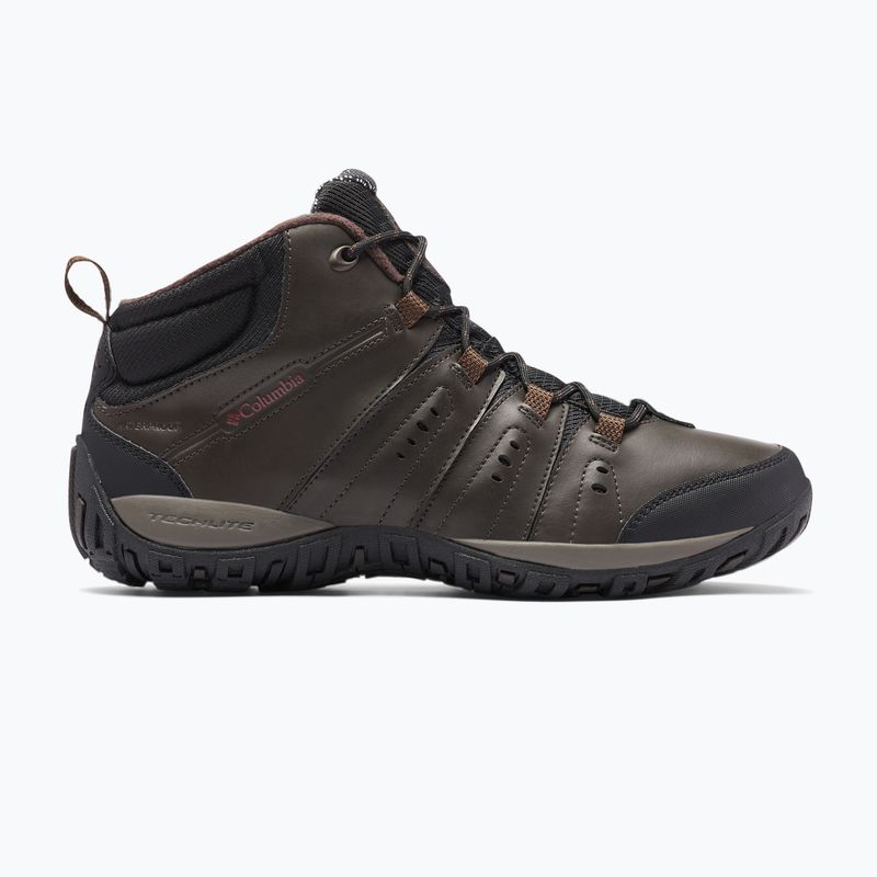 Columbia Woodburn II Chukka WP Omni-Heat Herren-Trekkingstiefel Cordovan/Granatrot 12