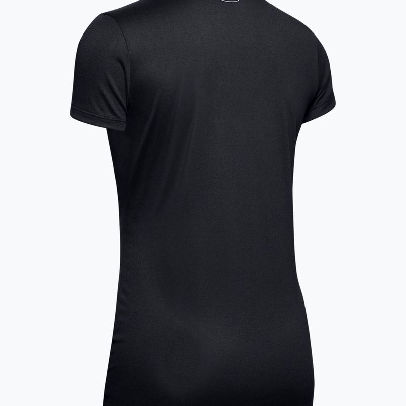 Trainingsshirt Damen Under Armour Tech SSV - Solid schwarz-silber 1255839 5