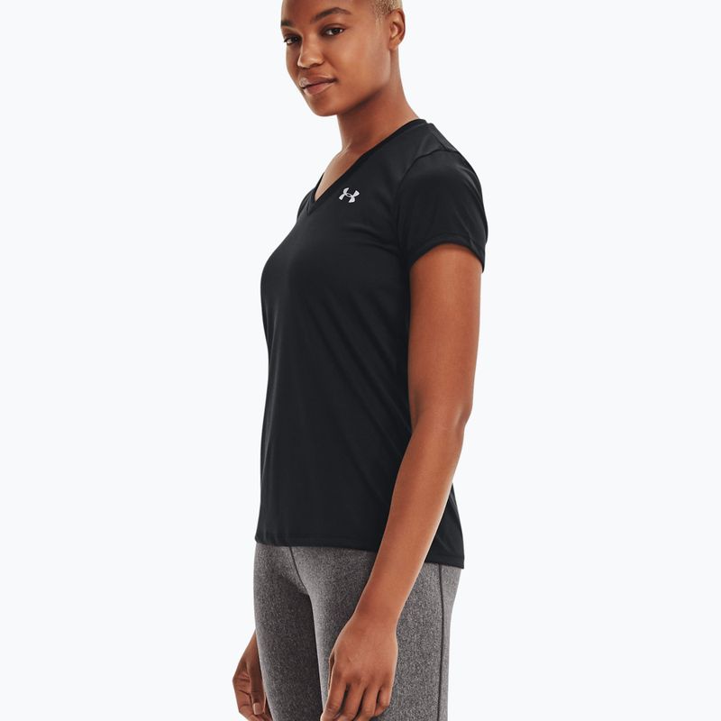 Trainingsshirt Damen Under Armour Tech SSV - Solid schwarz-silber 1255839