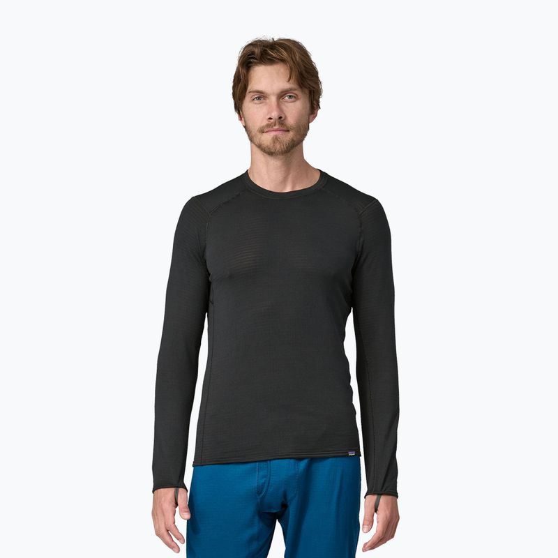 Herren-Thermoaktivshirt Patagonia Cap Thermal Weight Crew schwarz
