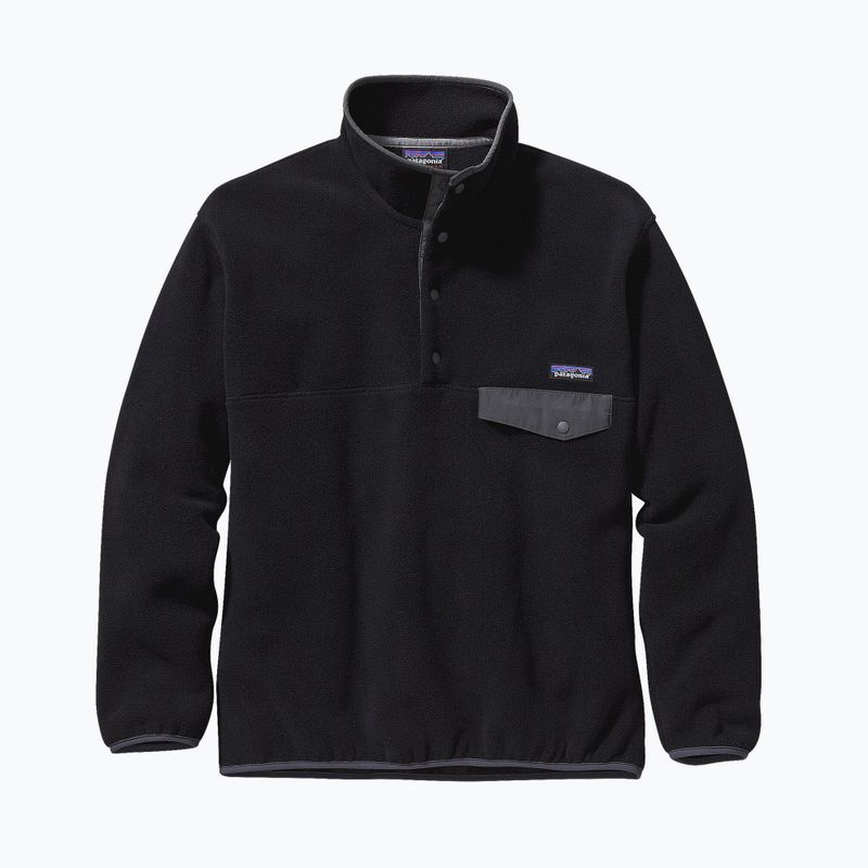 Patagonia Herren Fleece-Sweatshirt Synch Snap-T P/O schwarz m/forge grau 7
