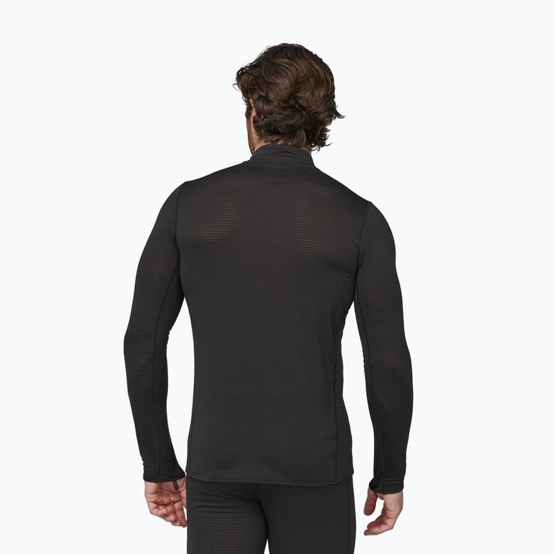 Herren Patagonia Cap Thermal Gewicht Zip Neck Sweatshirt schwarz 2