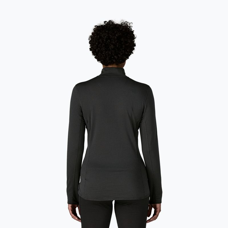 Women's Patagonia Cap Thermal Gewicht Zip Neck Sweatshirt schwarz 3