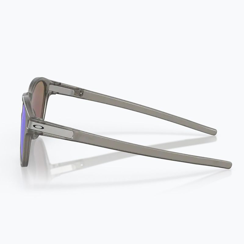 Oakley Latch matte graue Tinte/prizm Saphir polarisierte Sonnenbrille 8