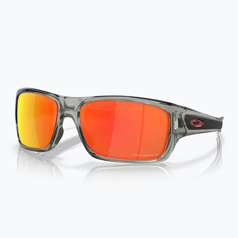 Oakley Turbine graue Tinte/prizm ruby polarisierte Sonnenbrille 6