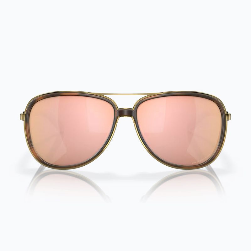Oakley Split Time braun schildpatt gold/prizm rose gold polarisierte Sonnenbrille 2