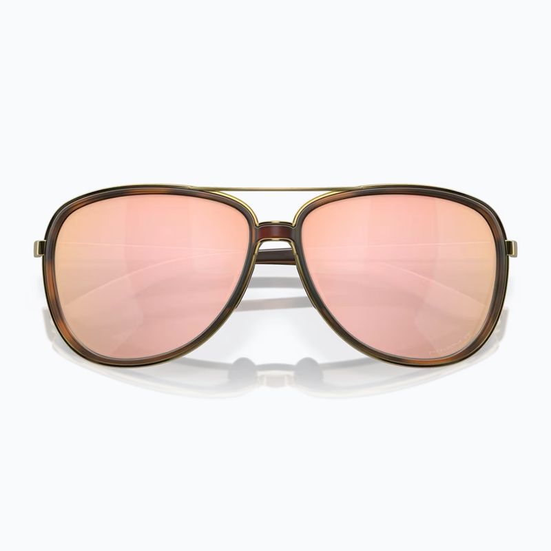 Oakley Split Time braun schildpatt gold/prizm rose gold polarisierte Sonnenbrille 5
