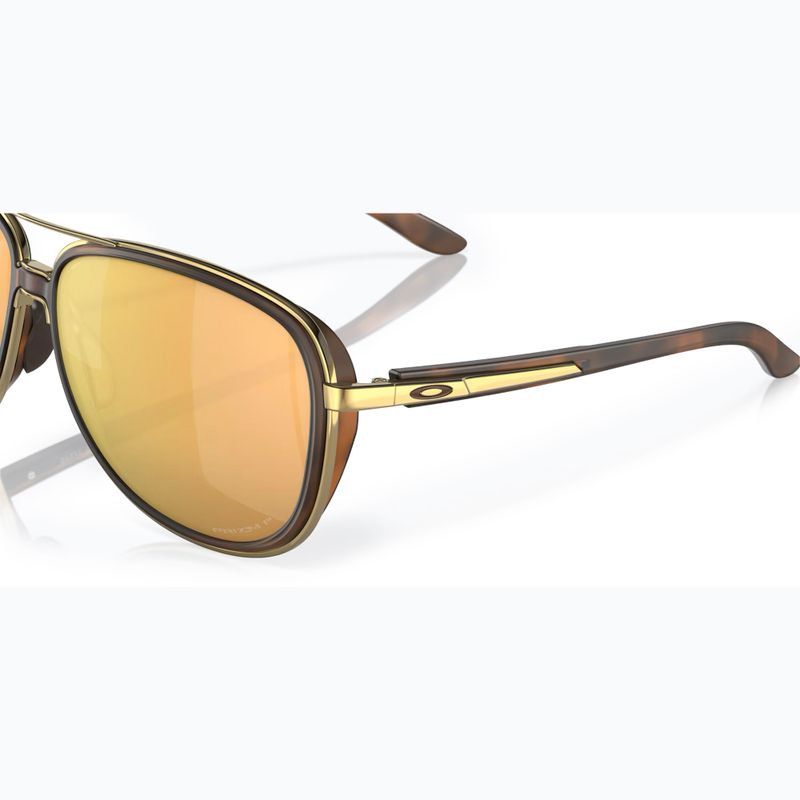 Oakley Split Time braun schildpatt gold/prizm rose gold polarisierte Sonnenbrille 6
