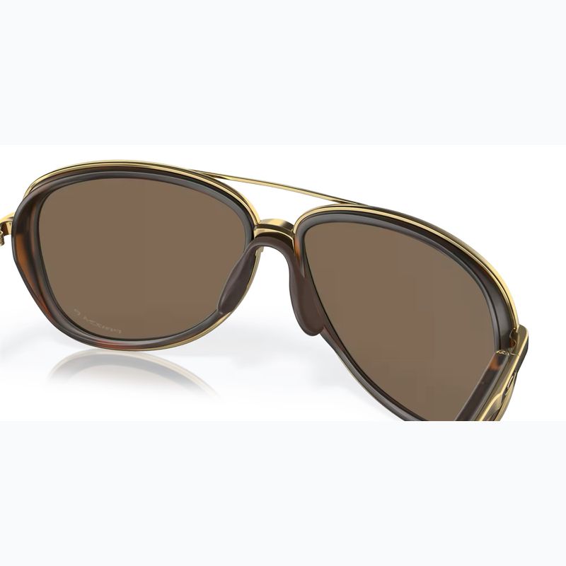 Oakley Split Time braun schildpatt gold/prizm rose gold polarisierte Sonnenbrille 7