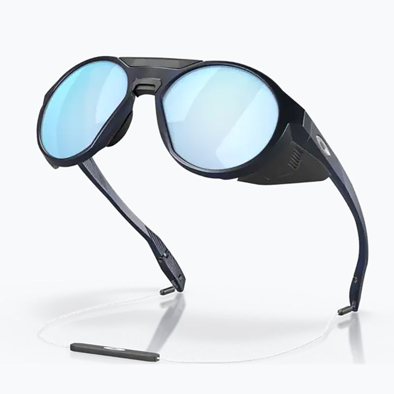 Oakley Clifden matte trans blau/prizm tiefes Wasser polarisierte Sonnenbrille 9