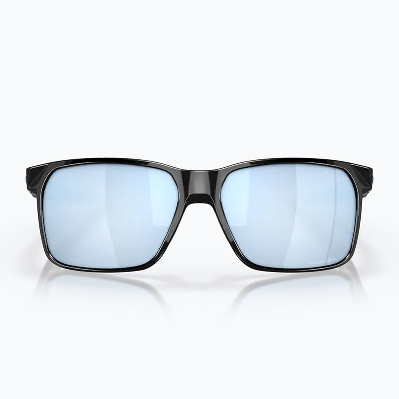 Oakley Portal X Sonnenbrille poliert schwarz/prizm tiefes Wasser polarisiert 7
