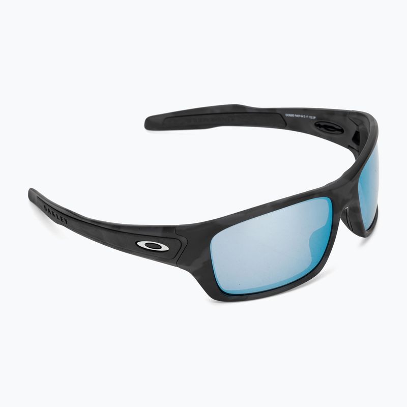 Oakley Turbine matt schwarz camo/prizm tiefes Wasser polarisierte Sonnenbrille