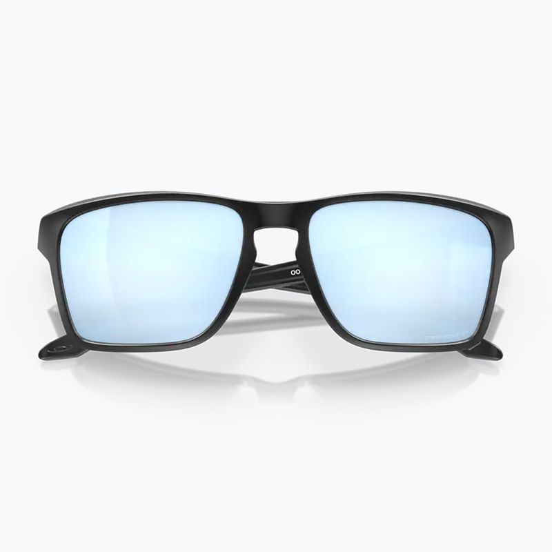 Oakley Sylas mattschwarz/prizm tiefes Wasser polarisierte Sonnenbrille 9