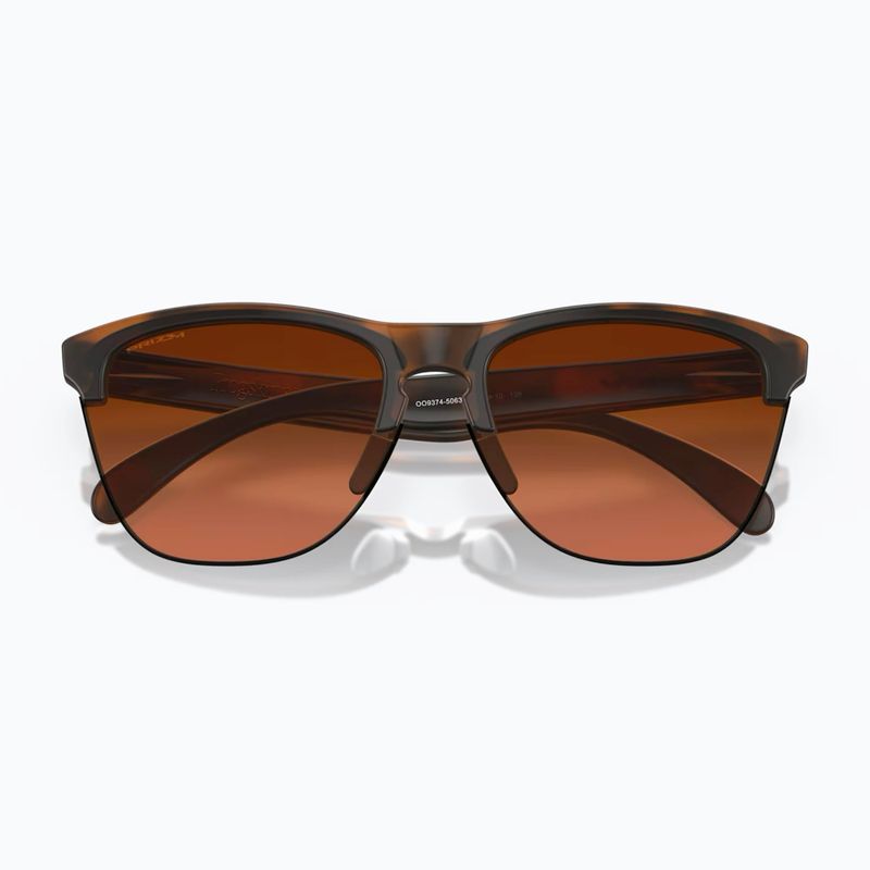 Oakley Frogskins Lite matt braun schildpatt/prizm braun Verlauf Sonnenbrille 5