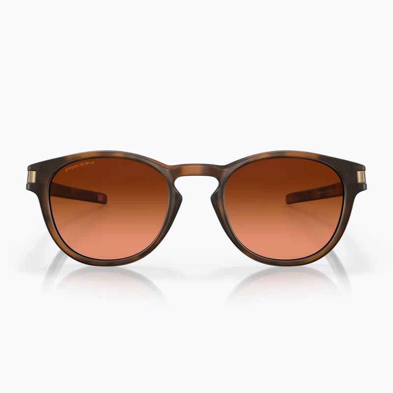 Oakley Latch matt braun schildpatt/prizm braun Verlauf Sonnenbrille 2