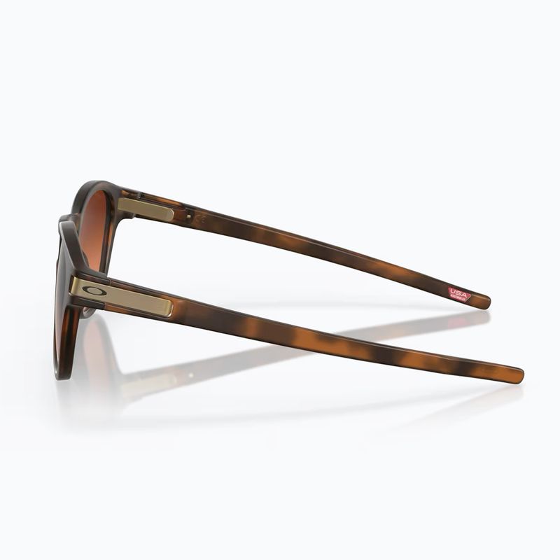 Oakley Latch matt braun schildpatt/prizm braun Verlauf Sonnenbrille 3